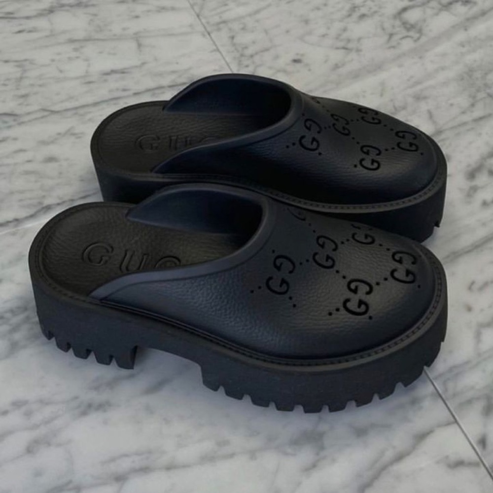 Like Gucci Platforms croc.